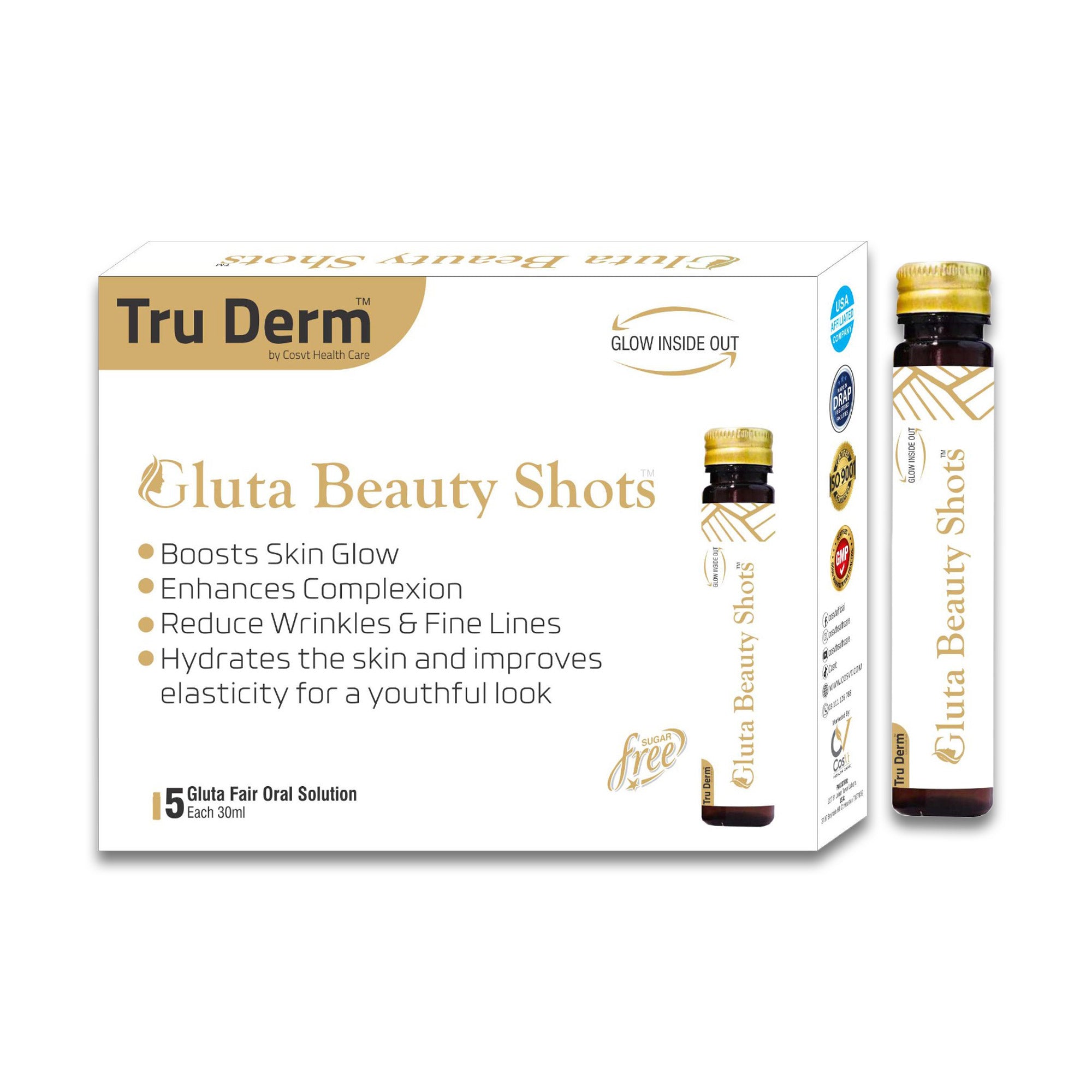 Tru Derm Gluta Beauty Shots CosVt Healthcare Tru Derm Gluta Beauty Shots CosVt Healthcare