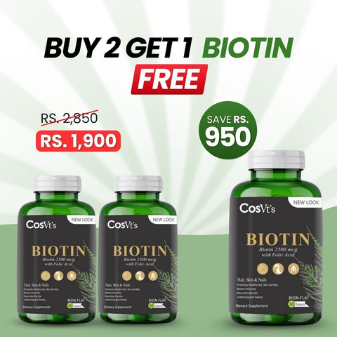 Biotin For hair skin and nails bundle offer